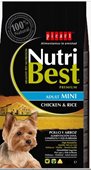 Nutribest נוטריבסט 10 ק"ג מזון יבש לכלבים בוגרים מגזע קטן (עוף ואורז)